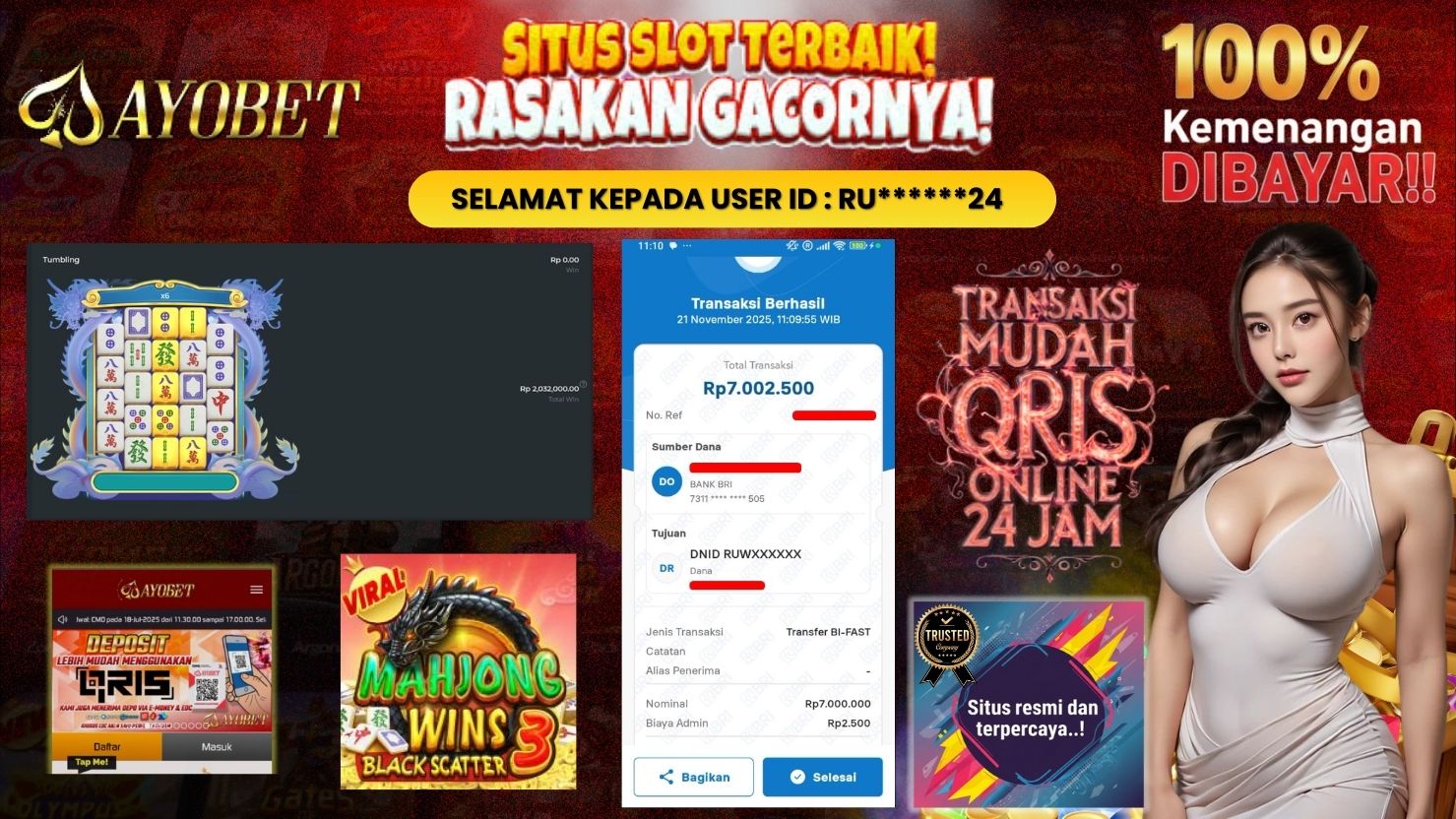 AYOBET JACKPOT SLOT MAHJONG WINS 3 - BLACK SCATTER